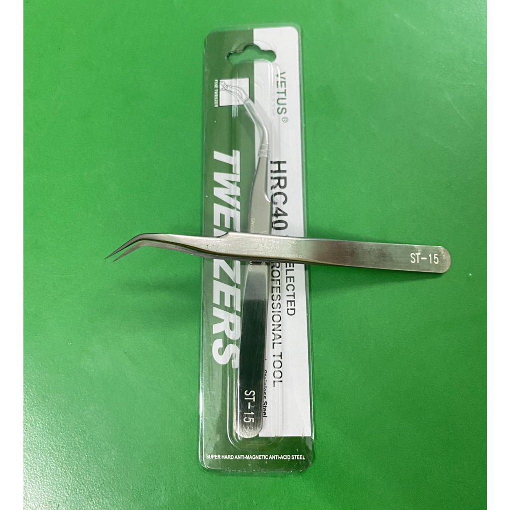 Nhíp Nhặt Lông Yến Đầu Nhọn - Giá rẻ - Mẫu Nhíp Cao Cấp Vetus ST15