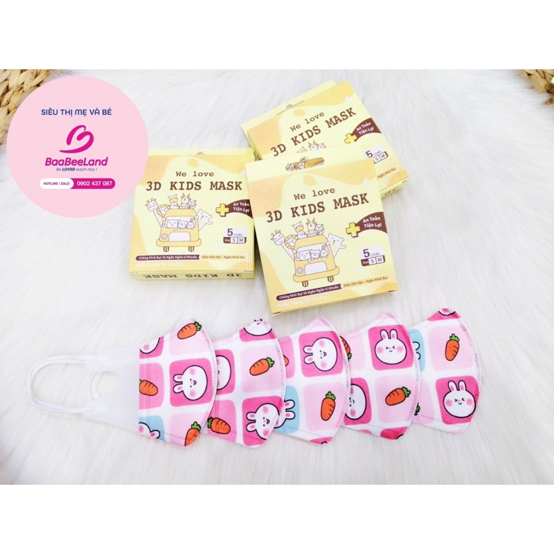 Khẩu trang 3D cho bé