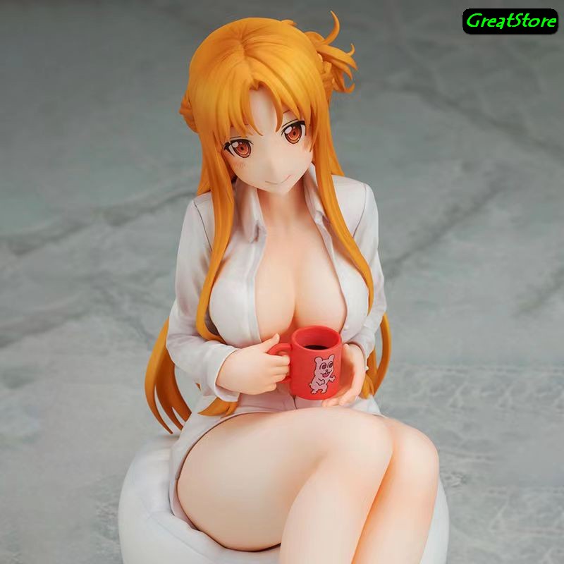 Mô hình Sword Art Online Figure Asuna  áo sơ mi trắng gợi cảm 1/6 scale 20 cm