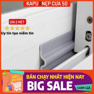 Nẹp cửa sổ chống gió lùa, ron cửa cản bụi CS2 dùng cho cửa nhôm kính kéo, đẩy 3 MÉT - KAPU