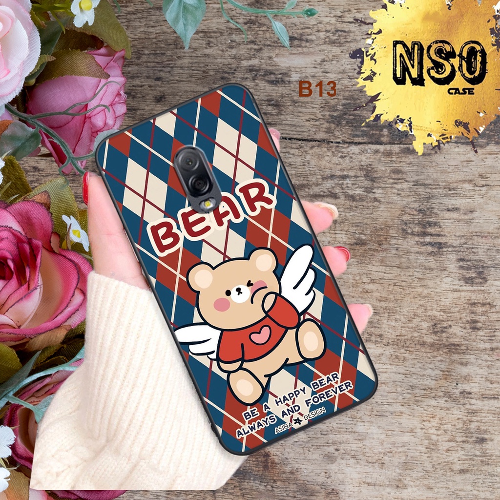 Ốp Samsung J7 Pro - Samsung J7 Plus In Hình Gấu Siêu Đáng Yêu Cute