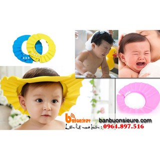 Mũ gội đầu cho bé có bịt tai