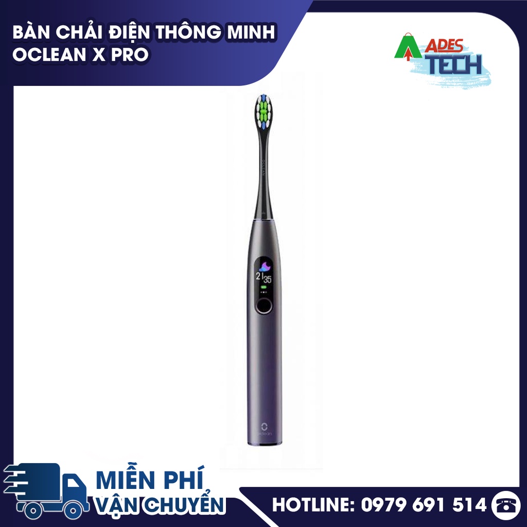 Bàn chải Điện Thông Minh Tích Hợp Màn Hình Cảm Ứng Oclean X Pro - Bảo hành 3 tháng - Chống Nước IPX7