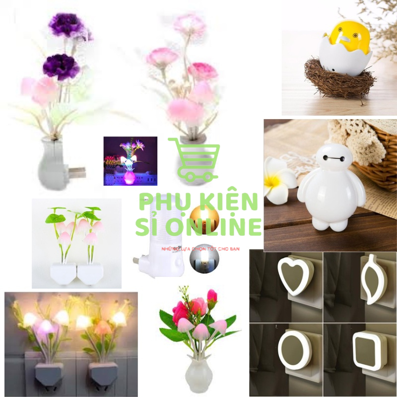 Đèn Ngủ Cảm Ứng Ánh Sáng, Tự Động Bật Tắt, Tiết Kiệm điện, Đèn Trang Trí, Đèn Phòng Ngủ, kiểu dáng siêu cute Store