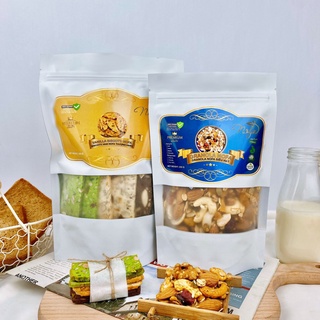 Ss5689 ss456 combo 250g granola + 250g biscotti 3 vị ăn kiêng không đường by nofa