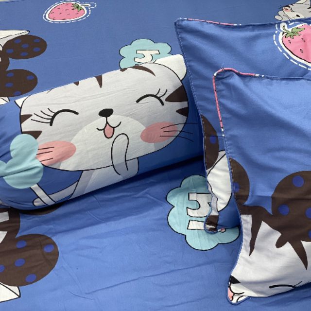 BỘ DRAP COTTON HÀN QUỐC 4 MÓN 100% COTTON