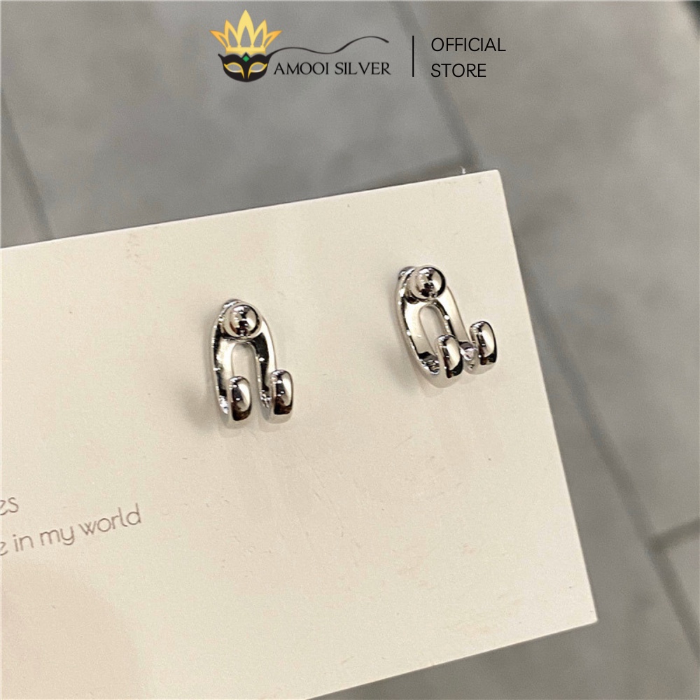 Bông tai bạc S925 chân cún dễ thương - Amooi Silver AB88