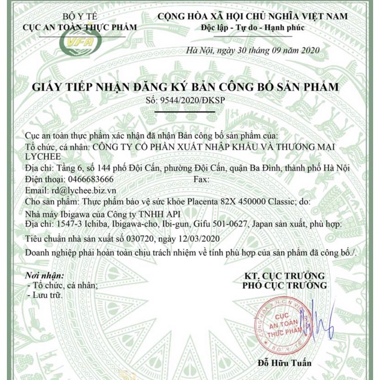 Nước uống đẹp da 82x Classic Placenta 450000mg 500ml | Thế Giới Skin Care