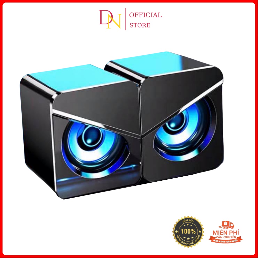 Loa Vi Tính Hình Mắt Cú Mèo Âm Thanh Nổi 4D, Loa Vi Tính Để Bàn Cao Cấp Âm Bass Echo Cực Hay