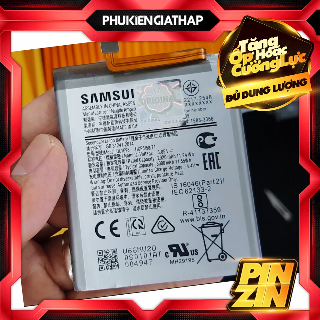 Pin Zin cho Samsung Galaxy A01/ A015 QL1695 3000mAh Original Battery