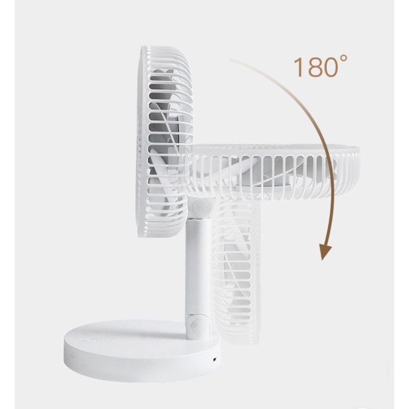 [SIZE ĐẠI] QUẠT SẠC TÍCH ĐIỆN ĐỂ BÀN GẤP GỌN 7200MAH CÓ CHỨC NĂNG HẸN GIỜ