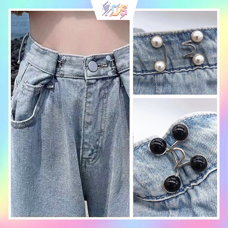 Ghim cài/ khuy gài/ nút cài quần &quot;THU NHỎ EO&quot; cực HOT 2021 ulzzang cho nữ