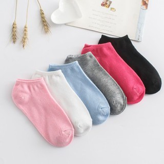 Set 5 đôi vớ,tất nữ màu trơn hàng đẹp -TG3