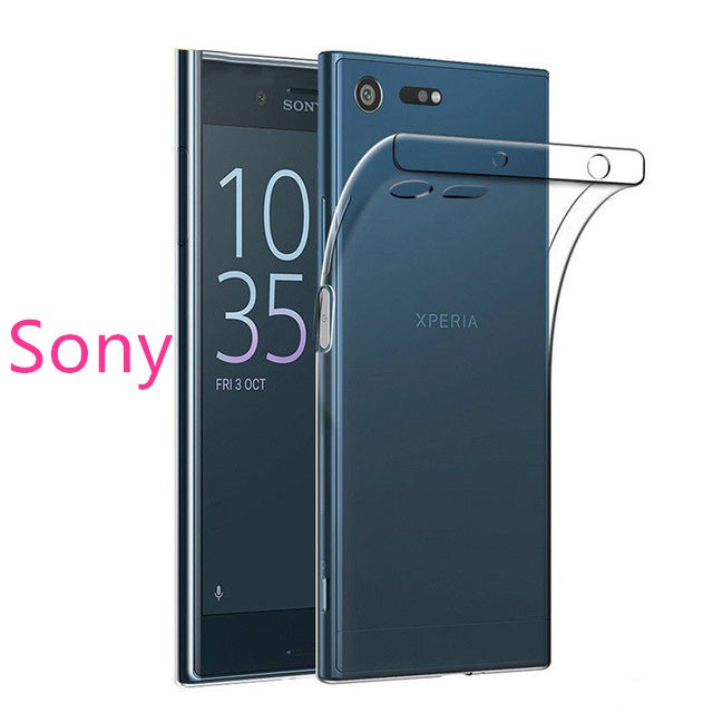 Ốp điện thoại TPU gel mềm siêu mỏng trong suốt cho Sony Xperia 1 10 XZ1 XZP X XP XZ XZS XZ1C XA1 XA2 XA3 XZ1 XZ2 XZ3 XZ4 Compact Ultra Plus