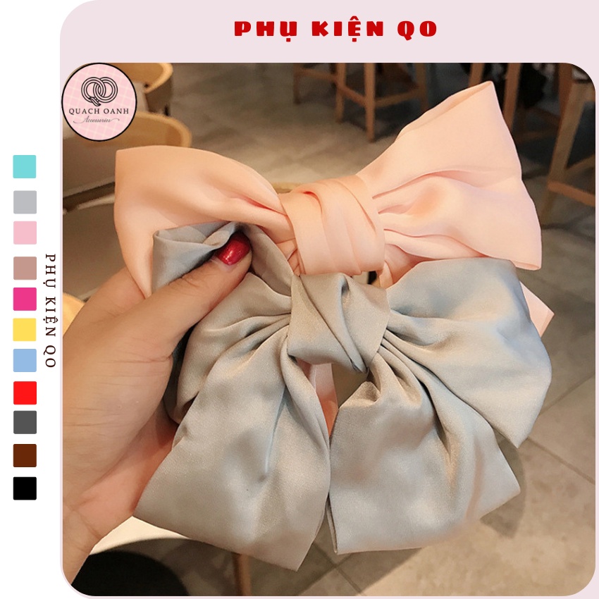 Kẹp tóc nơ màu pastel nữ tính KEP31