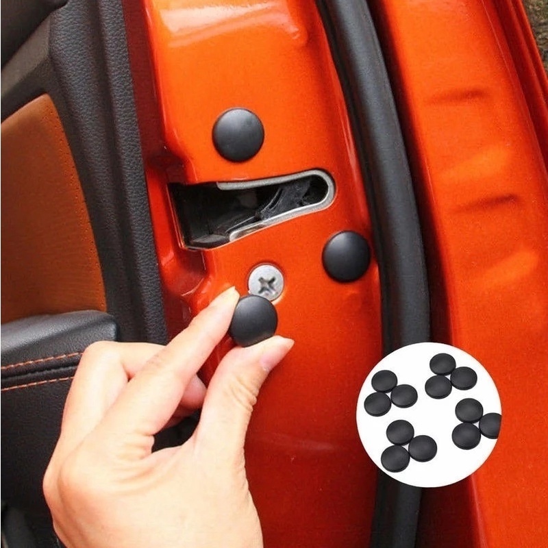 Nắp Đậy Ốc Vít Cửa Xe Hơi Mini Chống Va Chạm / Chống Thấm Nước Màu Trắng Đen