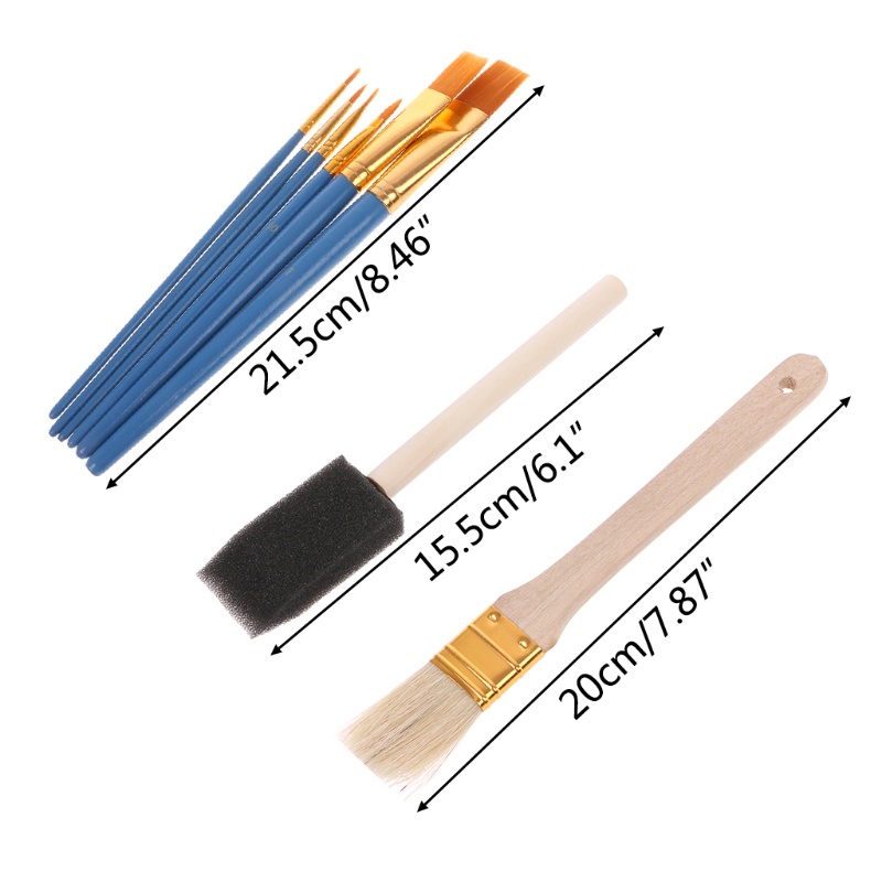 Set 25 Cọ Vẽ Tranh Sơn Dầu Chuyên Nghiệp