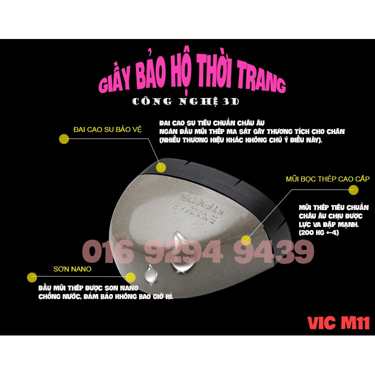 Giầy bảo hộ lao động thời trang VIC M11