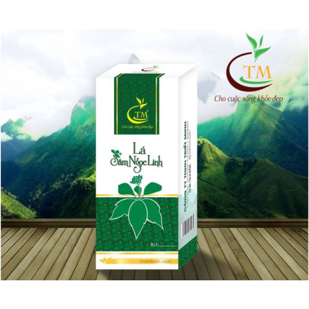 Lá Sâm Ngọc Linh TRIMICO sấy khô đạt chuẩn 100g/Hộp