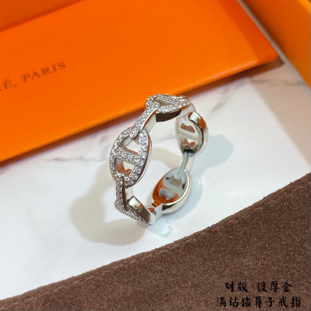 Nhẫn nữ cao cấp 𝑯𝒆𝒓𝒎𝒆𝒔 HM lấp ánh, sành điệu, thời thượng