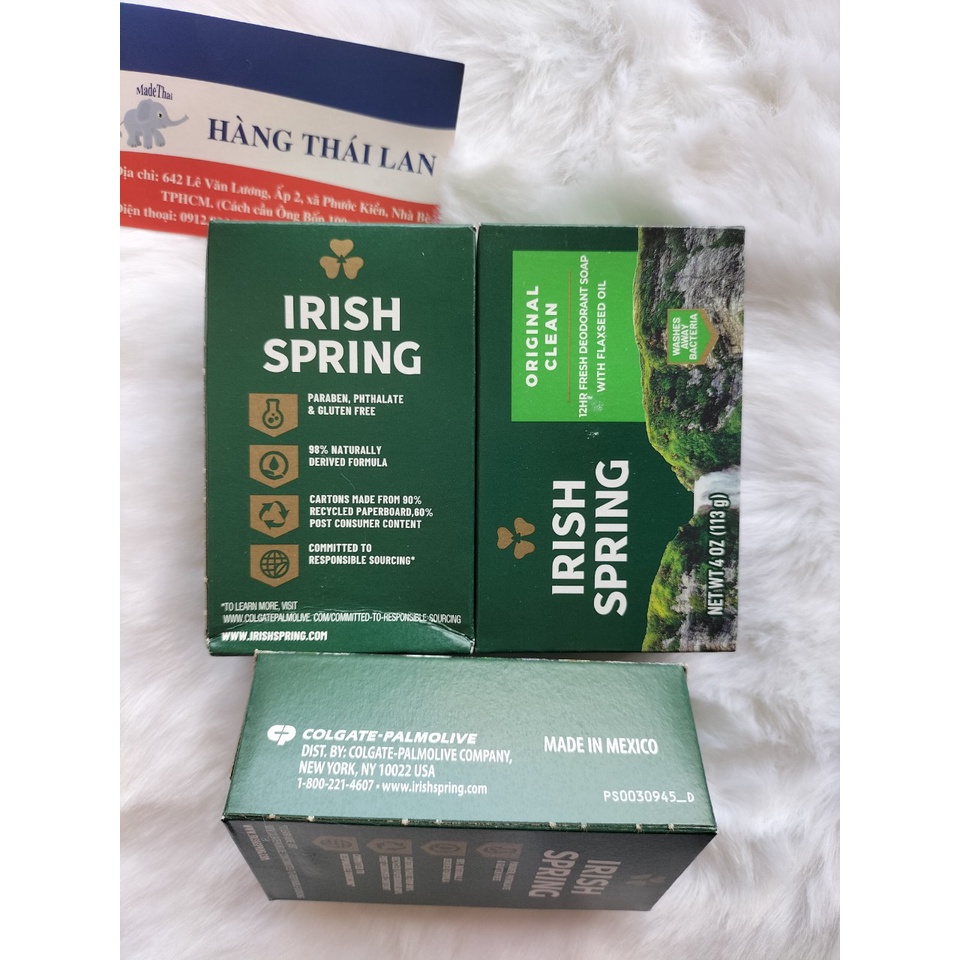 SỈ HỘP 20 CỤC XÀ PHÒNG IRISH SPRING 113GAM USA- XÀ BÔNG IRIS
