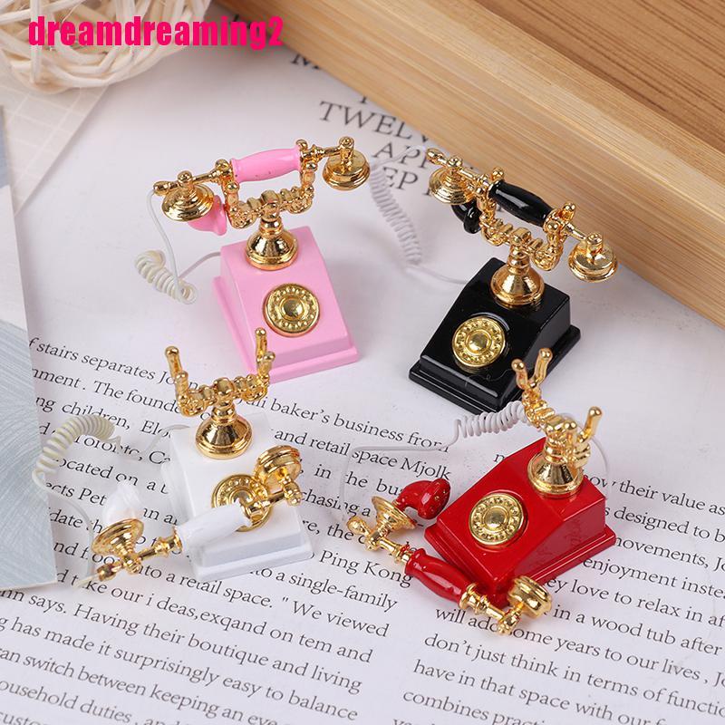 Điện Thoại Đồ Chơi Cho Nhà Búp Bê Tỉ Lệ 1: