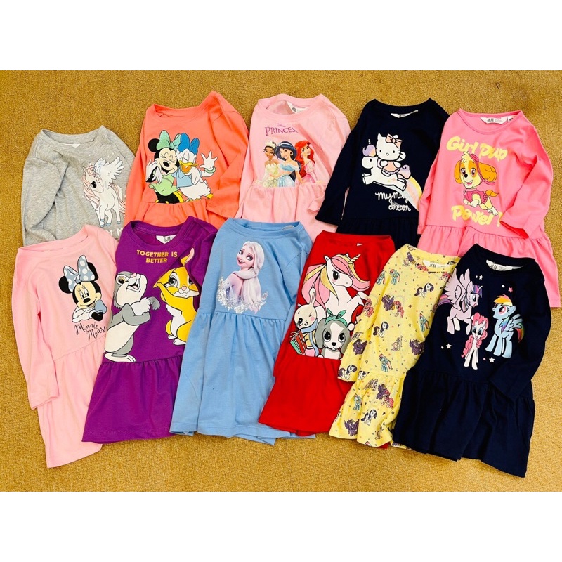 Váy cotton dài tay HM cực xinh