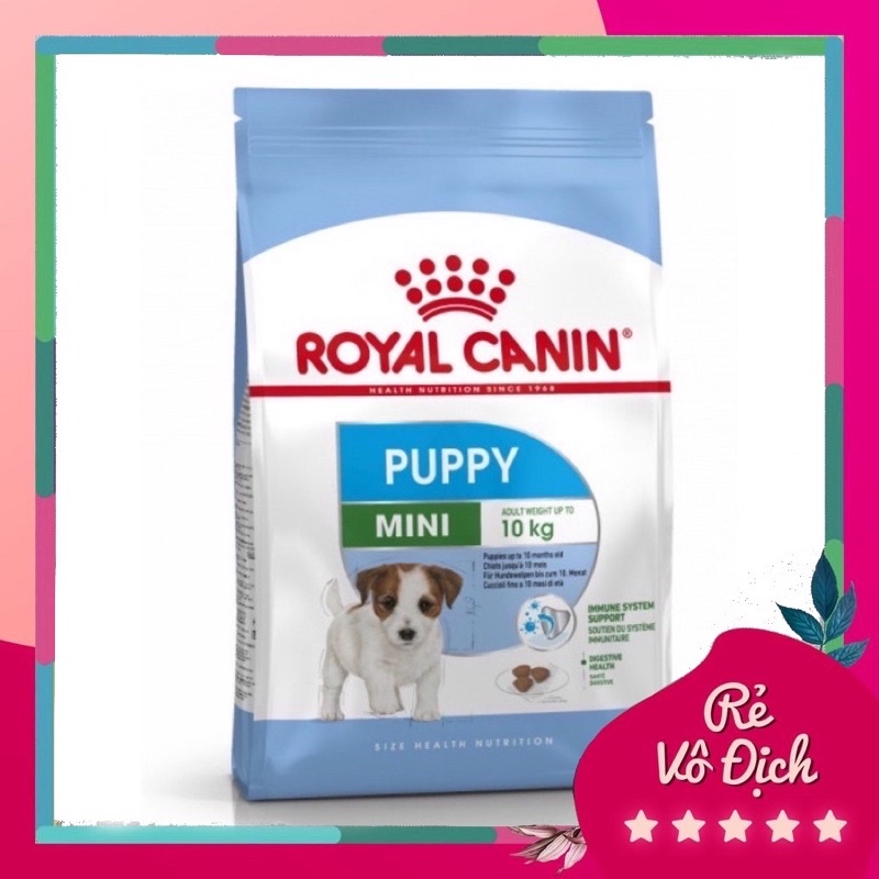 Hạt ROYAL CANIN MINI PUPPY cho chó con size nhỏ dưới 12 tháng tuổi gói nguyên 800gr