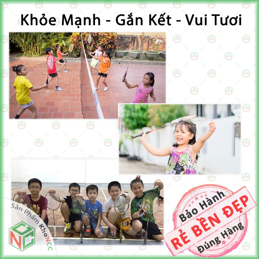 [KhoNCC] Bộ Vợt Đánh Cầu Lông - Cùng Thể Thao Tăng Cường Sức Khỏe - Vui Tươi - Gắn Kết -  NLM-VDCL