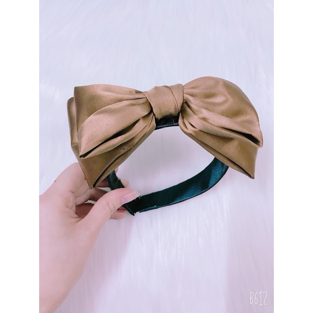 Bờm Cài Tóc Nơ Bản To Siêu Xinh