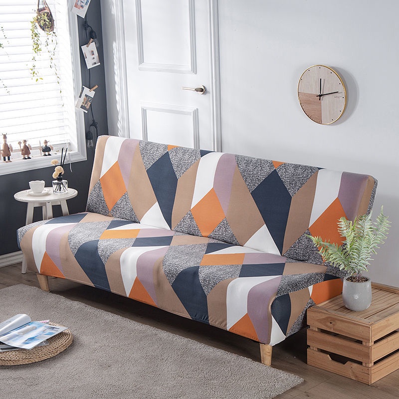Vỏ Bọc Ghế Sofa Chống Trượt Không Tay Đơn Giản