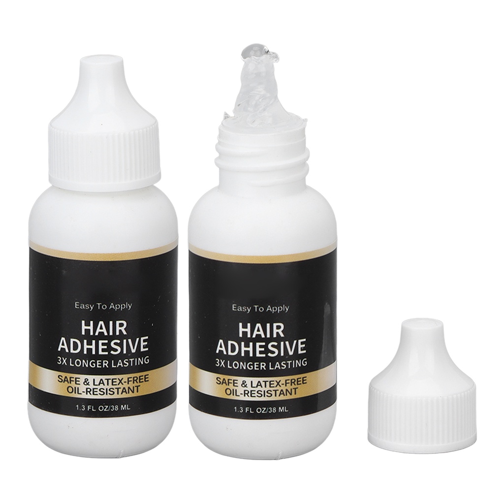 Neon074 2PCS Wig Glue Intangible Recipe 38ml Natural Fit Hair Bonding Lace Hairpiece Replacement keo dán tóc giả