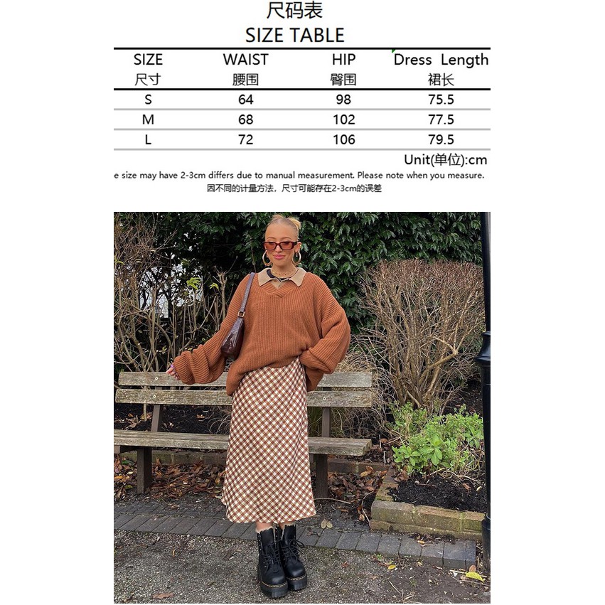 Chân Váy Lưng Cao Hoạ Tiết Trái Tim Phong Cách Retro Cho Nữ