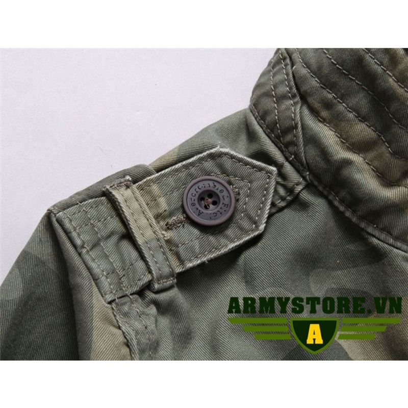 Áo Khoác nam Kaki túi hộp Cao Cấp ARM-938  form Âu