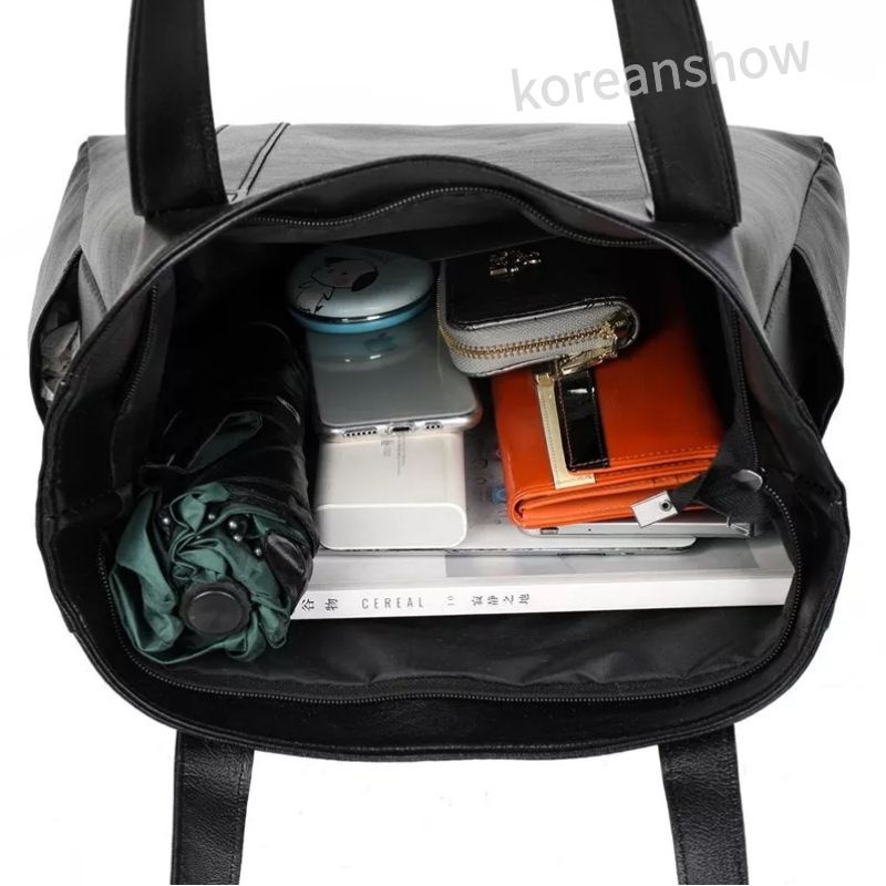 Túi Tote Túi Da Xách Tay Có Khóa Kéo Phong Cách Hàn Quốc Thời Trang Cho Nữ-76