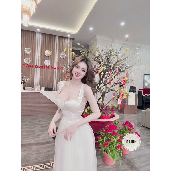 Váy phối dáng xòe