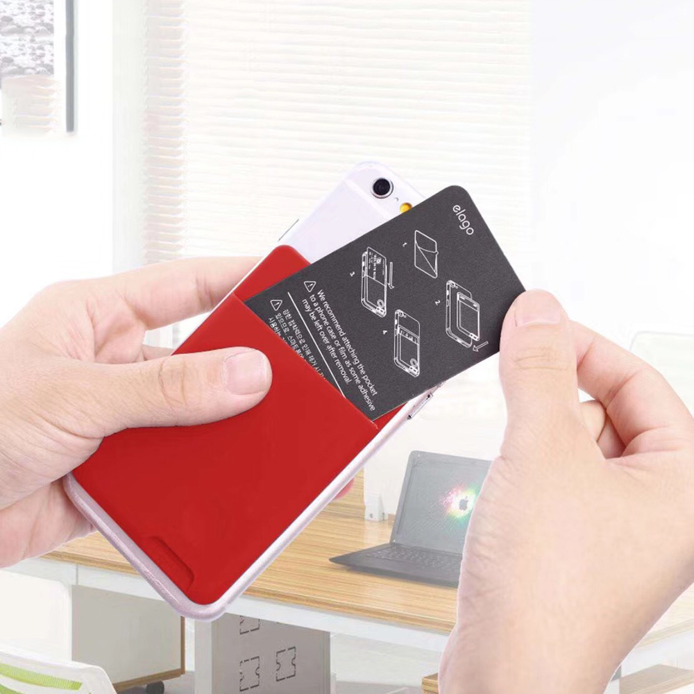Bao Silicon Đựng Thẻ / Điện Thoại Đa Năng Dán Dính Tiện Dụng