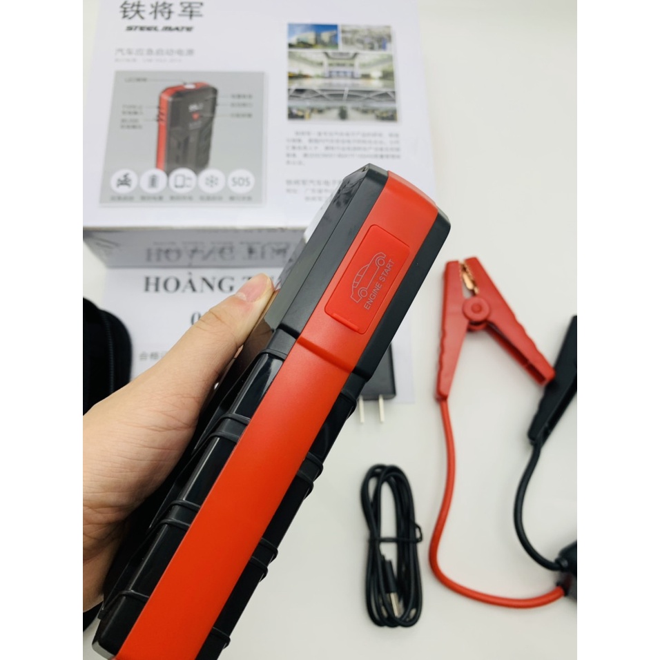 Kích bình ắc quy ô tô STEELMATE YJ2 dòng khoẻ 12000mAh 44.4Wh có đèn chiếu sáng cho mọi loại xe