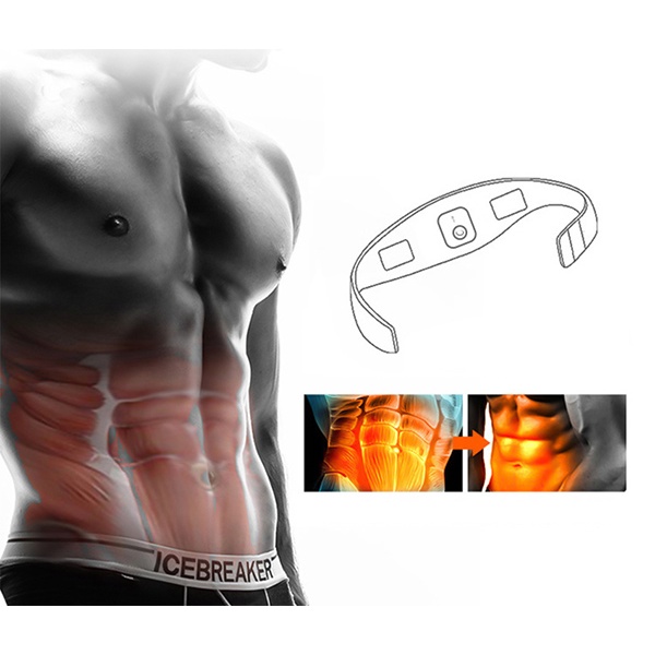 Máy Massage Bụng FITNESS 1102, Đai Massage Bụng Gymer, Máy Mát Xa Bụng Giảm Mỡ Bụng EMS