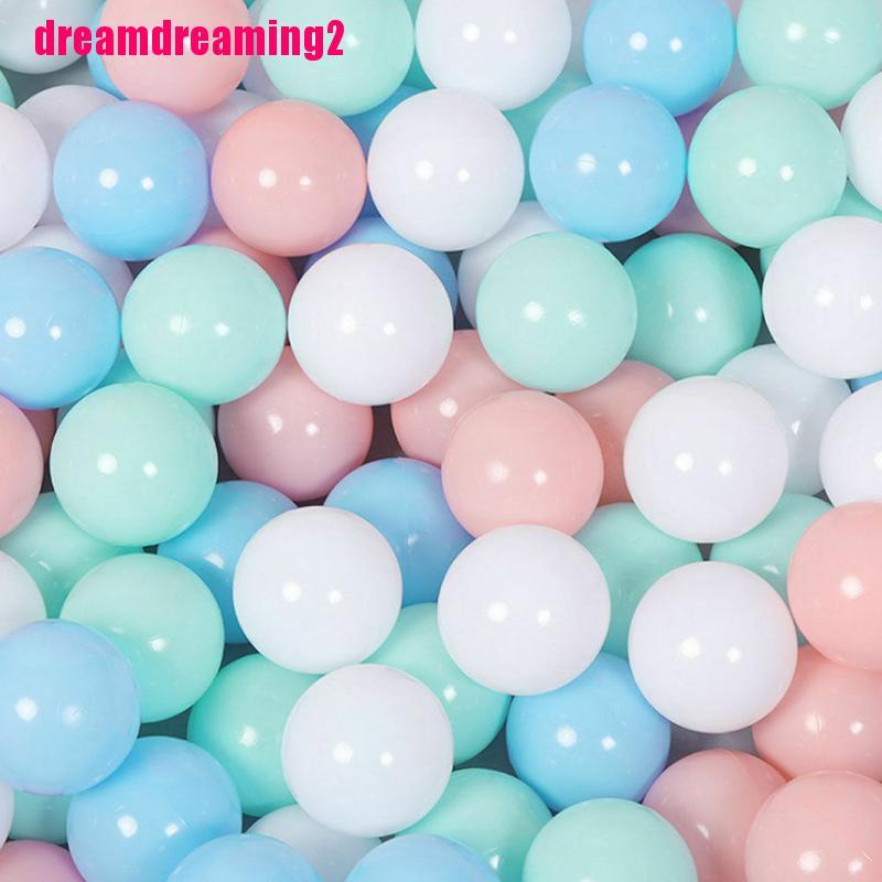 Set 50/ 100/ 200 bóng nhựa mềm nhiều màu tùy chọn cho trẻ em