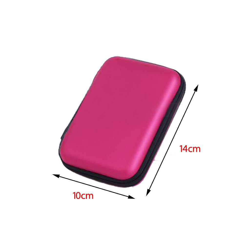 Hộp da PU dây khóa kéo đựng Sd Tf Usb chống sốc