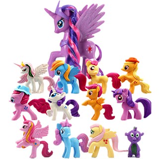 13 Ngựa Thiên Thần Pony (12 Ngựa 4cm-5cm+1 Ngựa 14cm)