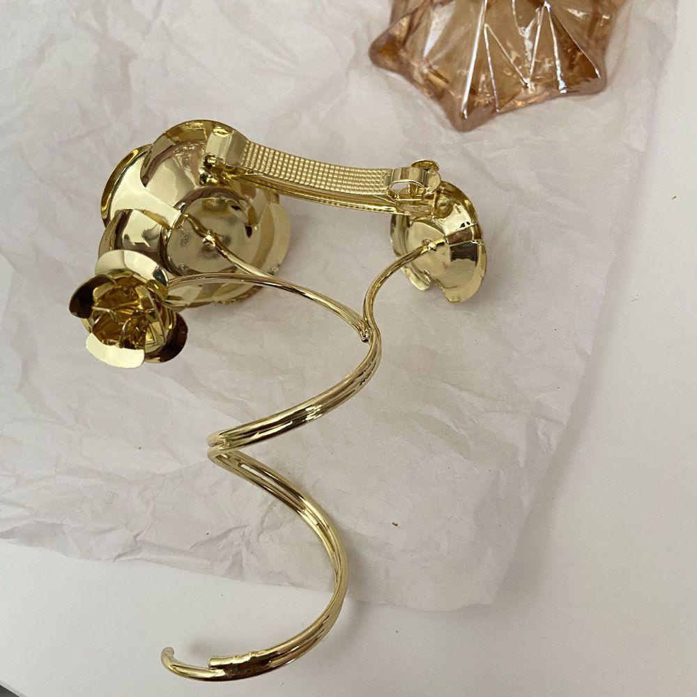 Kẹp Tóc VANES1 Hình Hoa Hồng Bằng Kim Loại Phong Cách Retro Nhật Bản