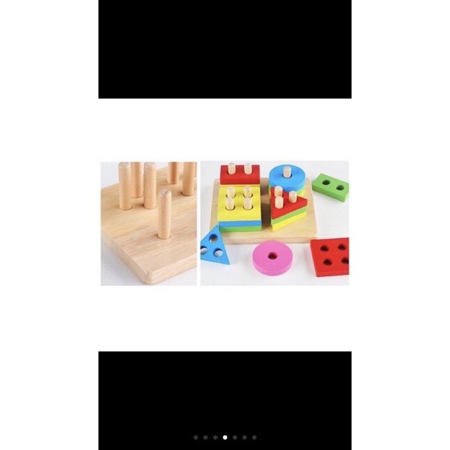Đồ chơi gỗ Học hình khối màu sắc cho bé