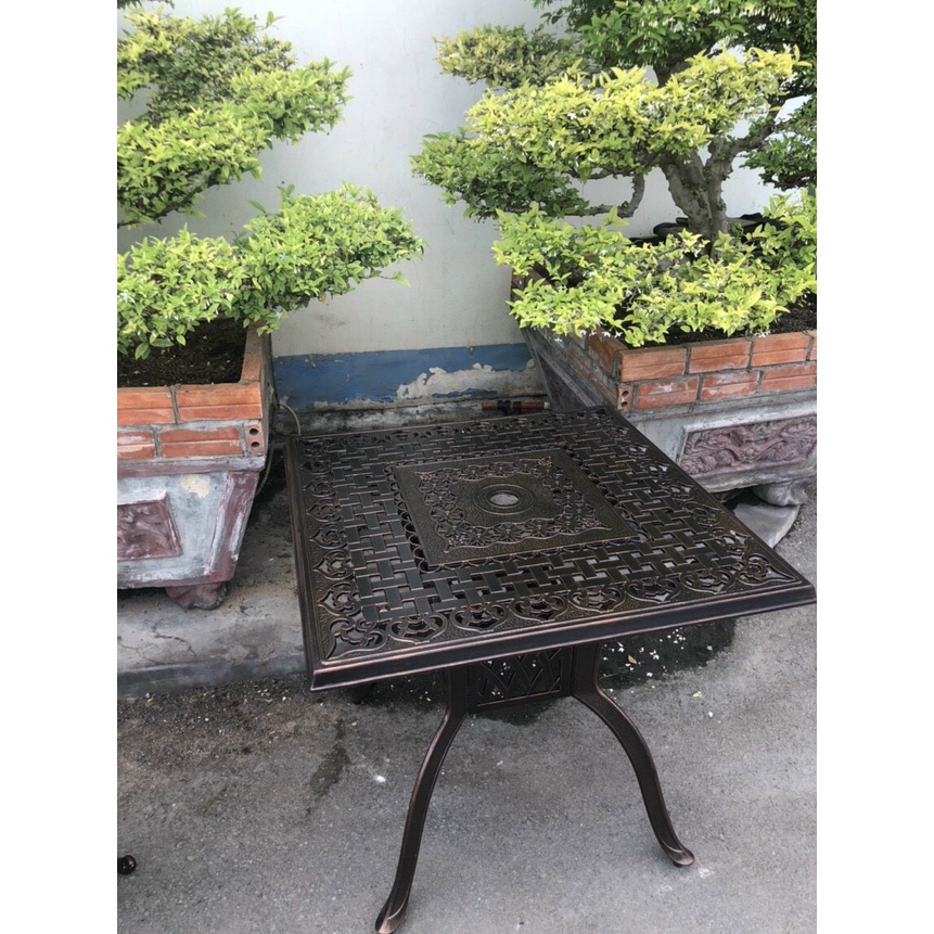 Bàn Sân Vườn Nhôm Đúc BV04 - Bàn Ghế Sân Vườn Nhập Khẩu