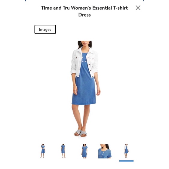 Đầm thun cotton dáng suông time true màu loang mài