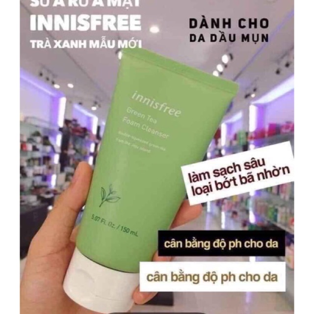 Sữa rửa mặt trà xanh Innisfree