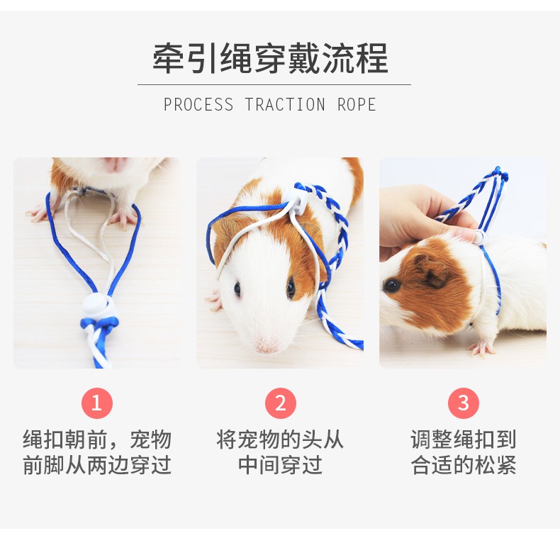 dây dắt hamster - sóc - thỏ - bọ bằng vải