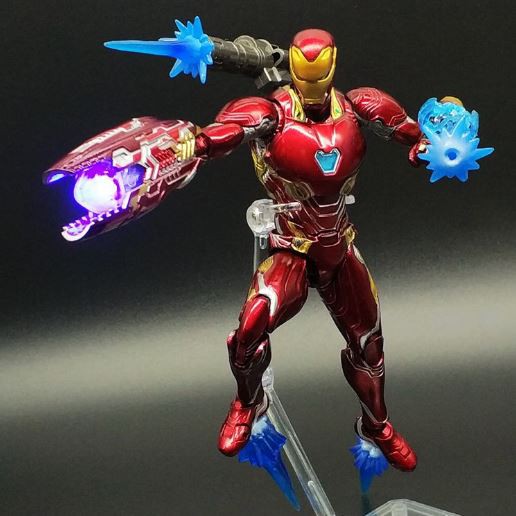 [Hàng có sẵn-Xả hàng, giá cực shock + Đèn Led] Mô hình Iron Man Mark SHFMK50 Nano - Avenger Infinity War