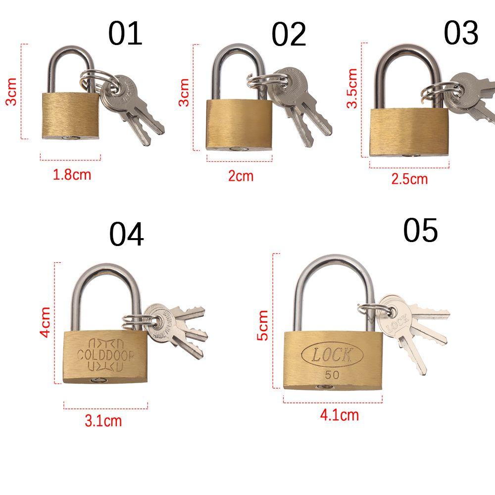 BORAG Ổ Khóa Bằng Đồng 3 Nấc Cứng Cho Vali Du Lịch